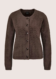 Cardigan moelleux avec structure en nid d'abeille thumbnail 7