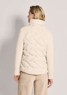 Steppjacke mit Strickärmeln und Stehkragen thumbnail 3