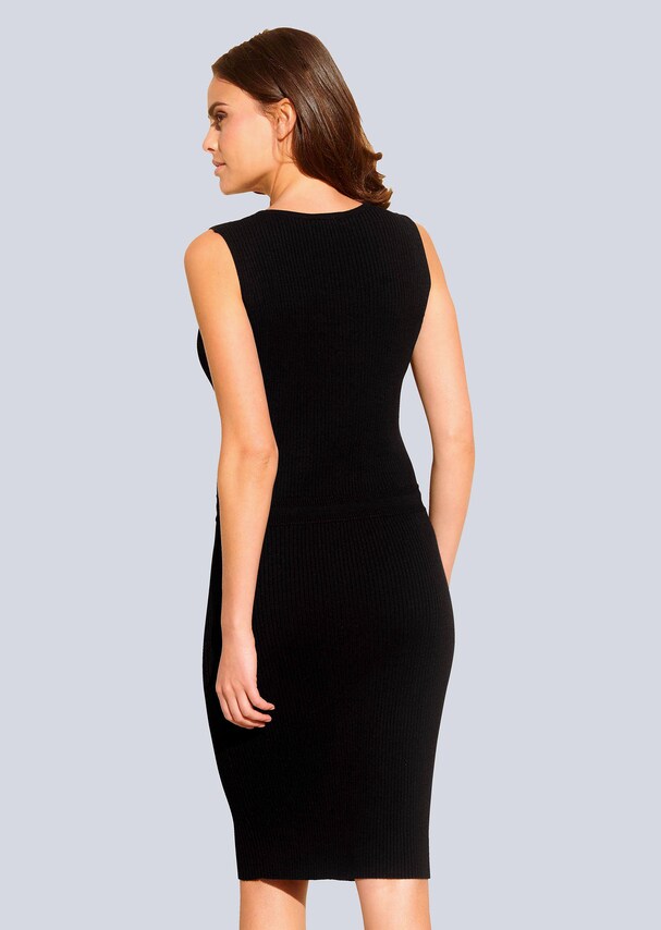 Strickkleid mit Tunnelzug-Bindeband zum Verstellen 2