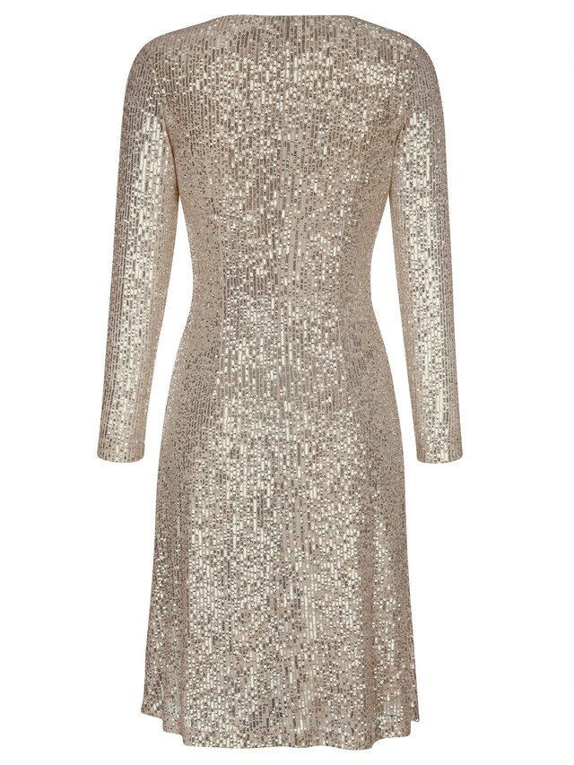 Pailettenkleid mit Raffung 4