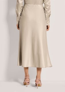 Eleganter Satinrock in Midi-Länge thumbnail 3