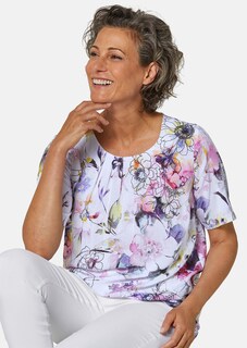 Ausdrucksstarke Bluse mit kaschierendem Faltendetail thumbnail 4
