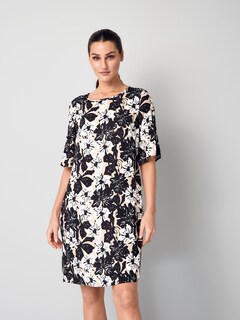 Druckkleid mit Volant am Ärmel thumbnail 3