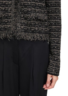 Cardigan coupe courte orné de paillettes thumbnail 5