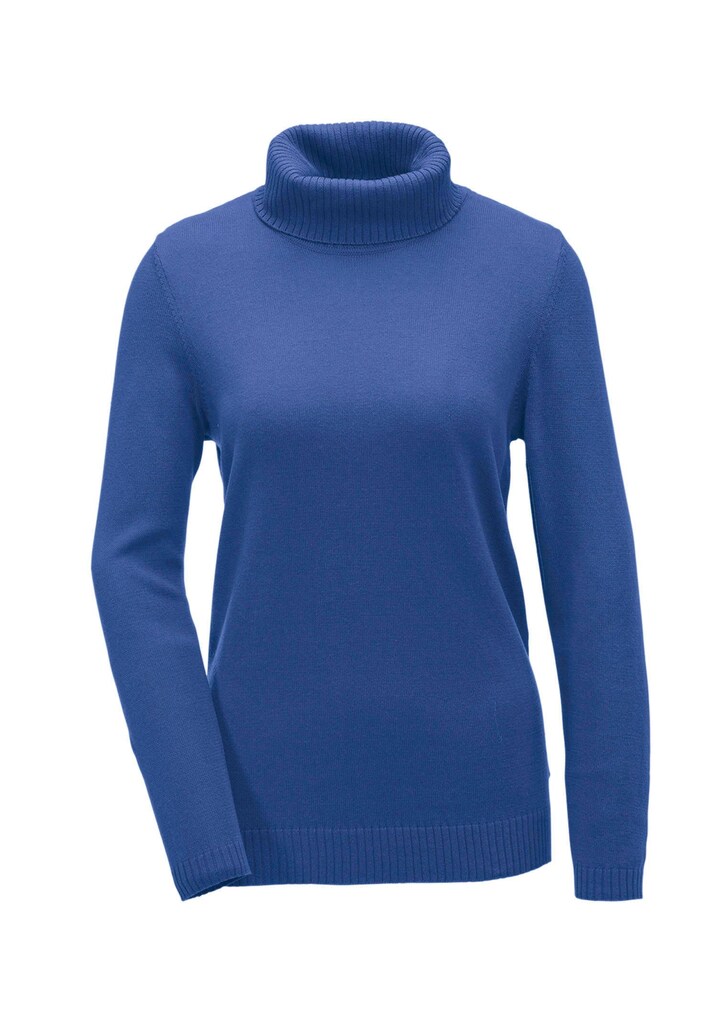 Pullover mit halsfernem Rollkragen