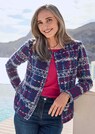 Jacquard-Jacke aus strukturiertem Jersey thumbnail 7