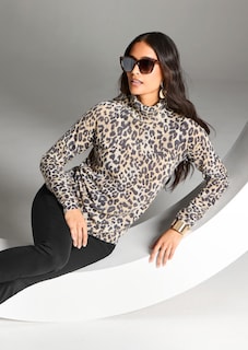 Kaschmirpullover mit Leomuster thumbnail 7