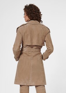 Suede trench coat thumbnail 3