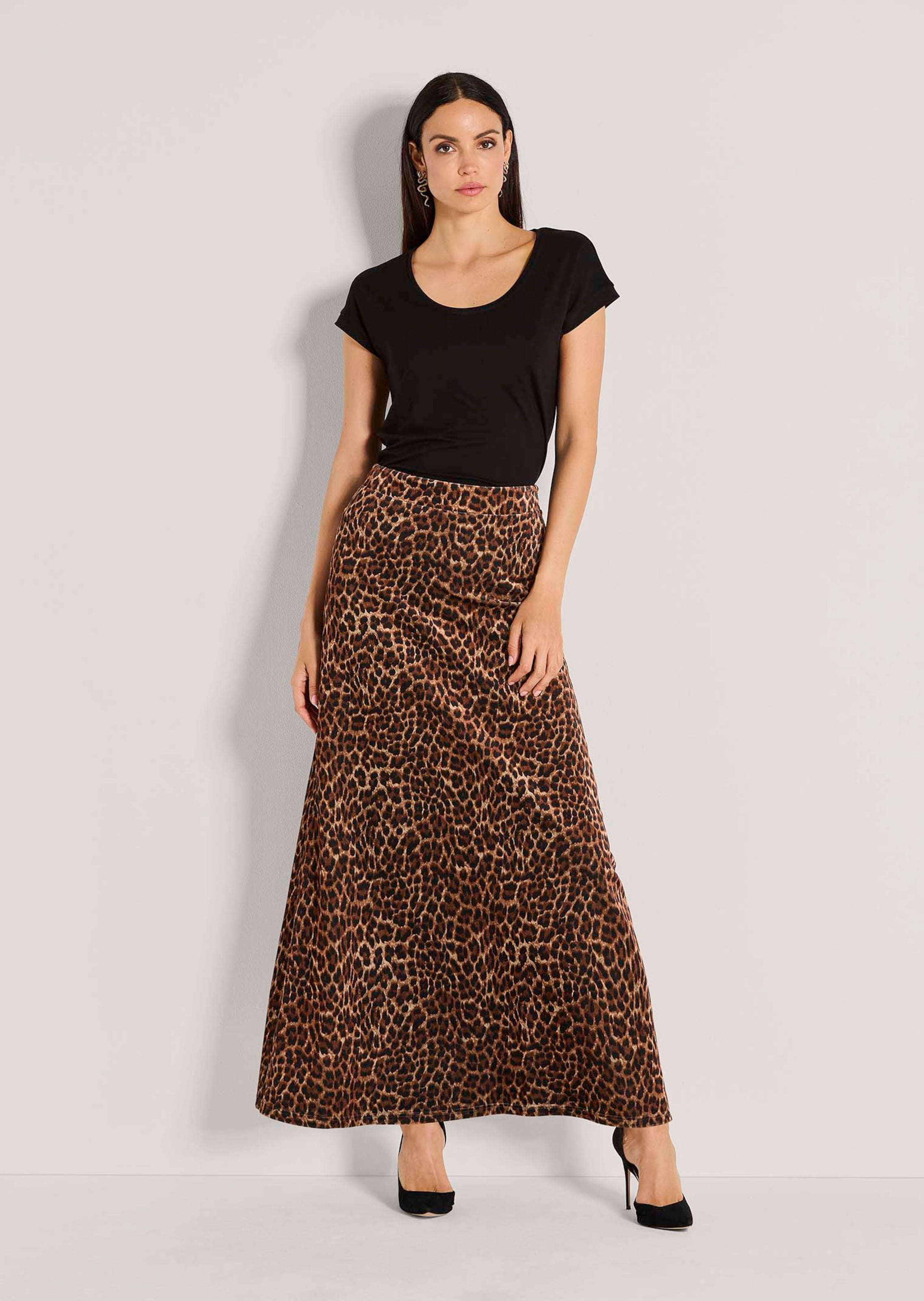 Maxirock mit Leopardenmuster
