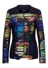 Farbenfrohe Jerseyjacke mit feiner Struktur thumbnail 2