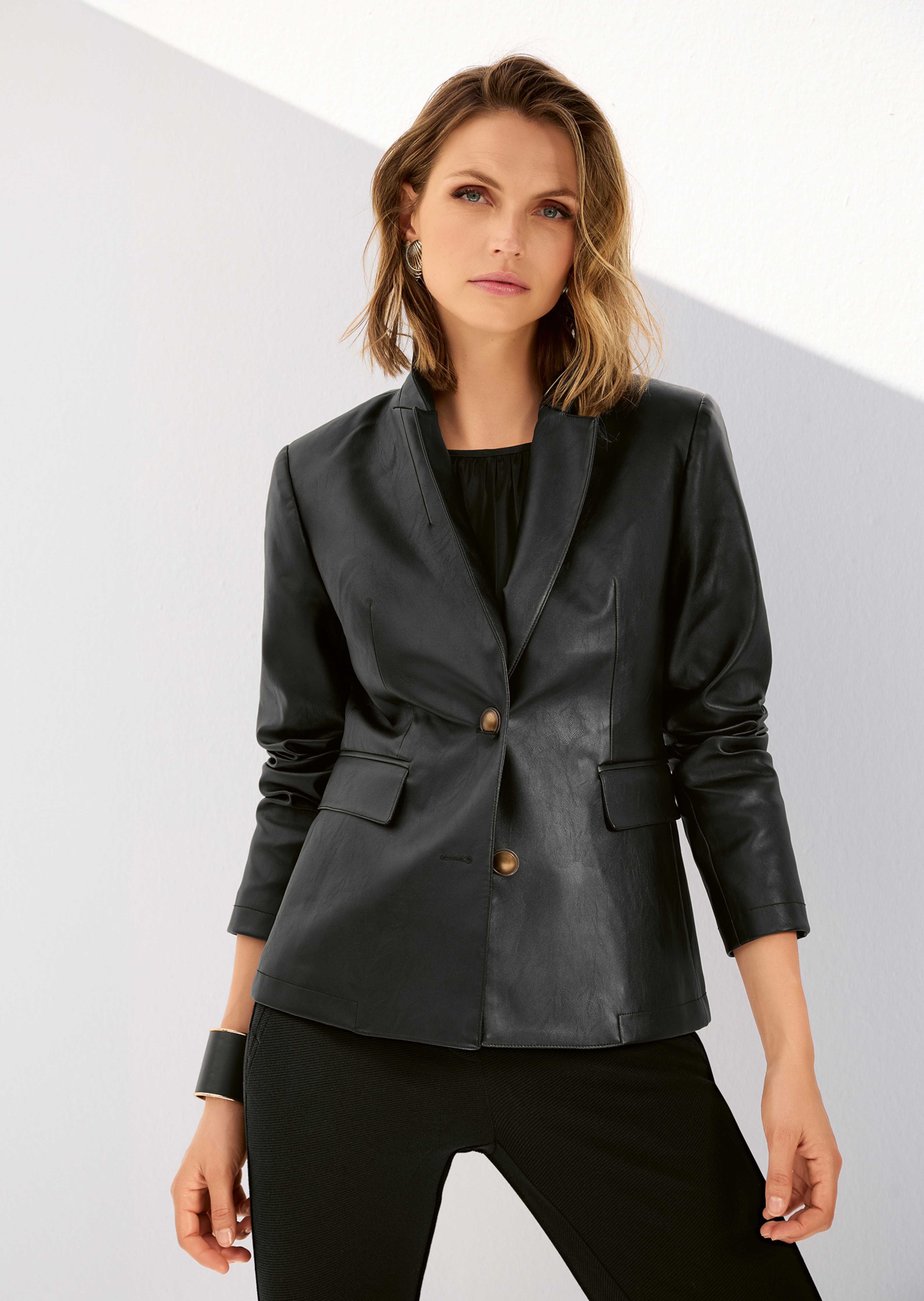 Blazer en cuir