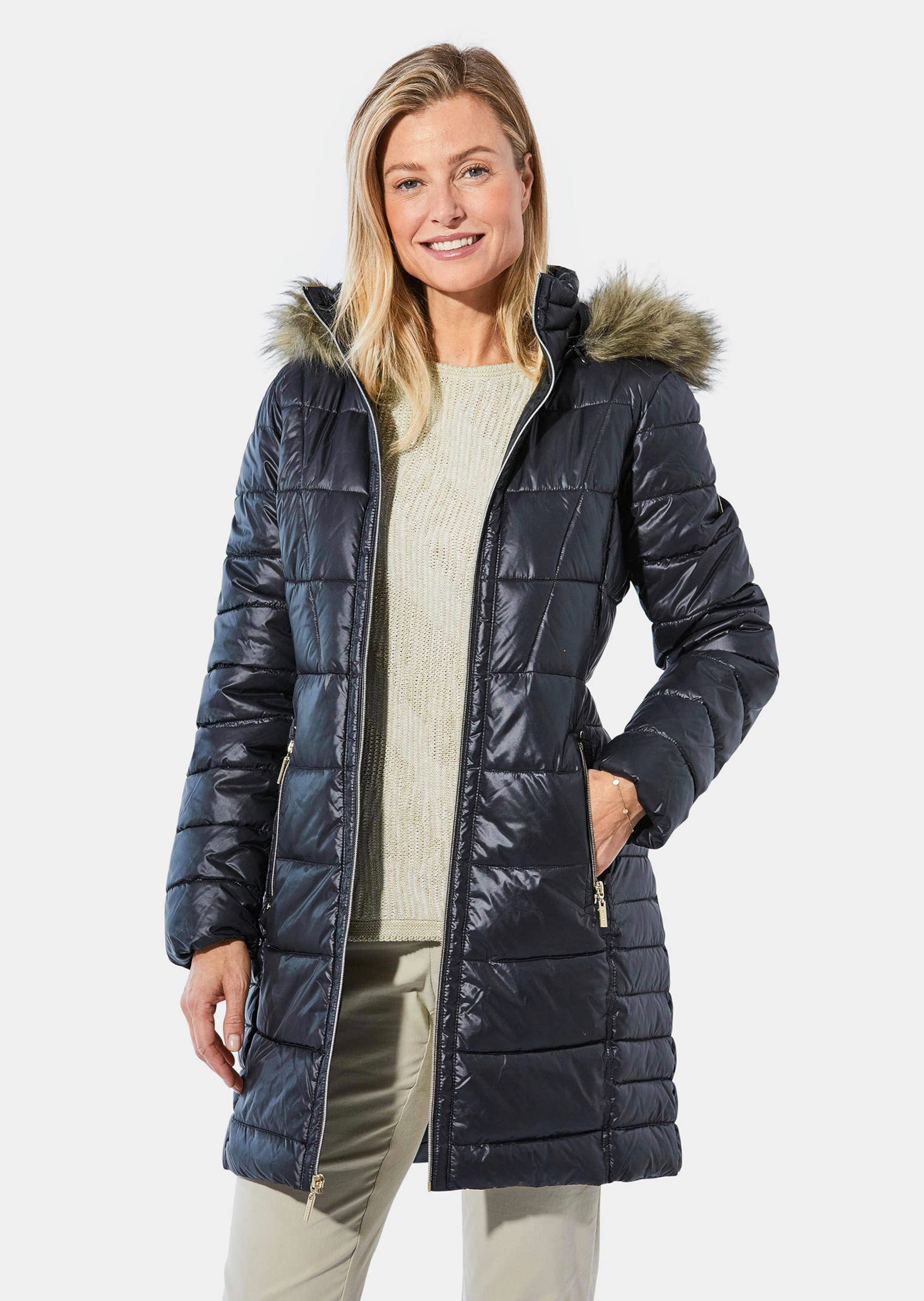 Steppjacke mit femininer Steppung