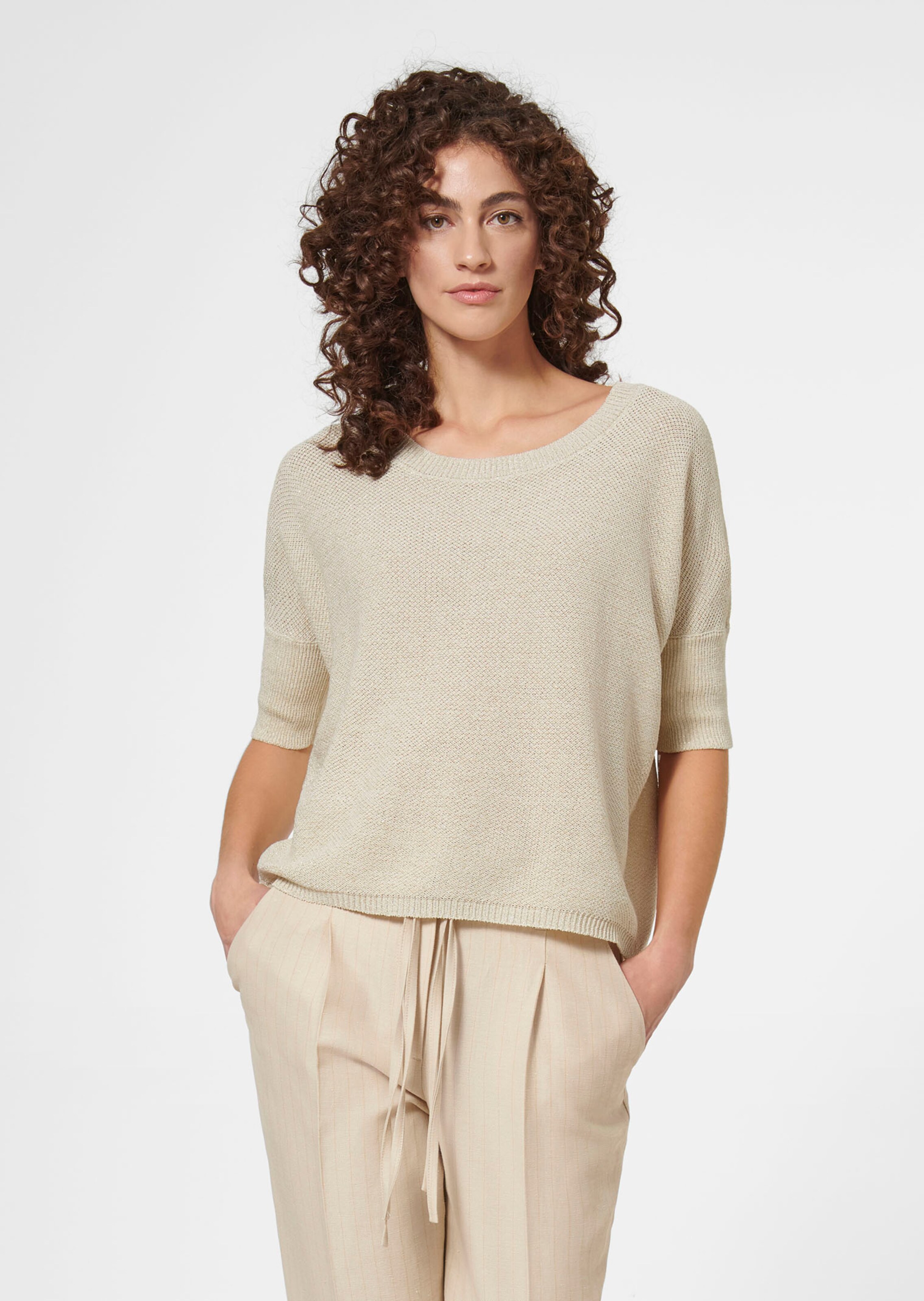 Legerer Rundhals-Pullover