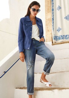 Veste en cuir. Cuir velours de chèvre thumbnail 6