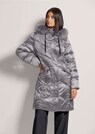Lange Kapuzen-Jacke mit Webpelz thumbnail 1