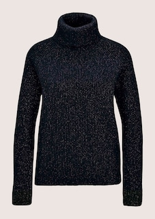 Pull à col roulé chatoyant avec manches raglan thumbnail 6
