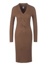 Schlankes Strickkleid mit edlem Zopfmuster thumbnail 6