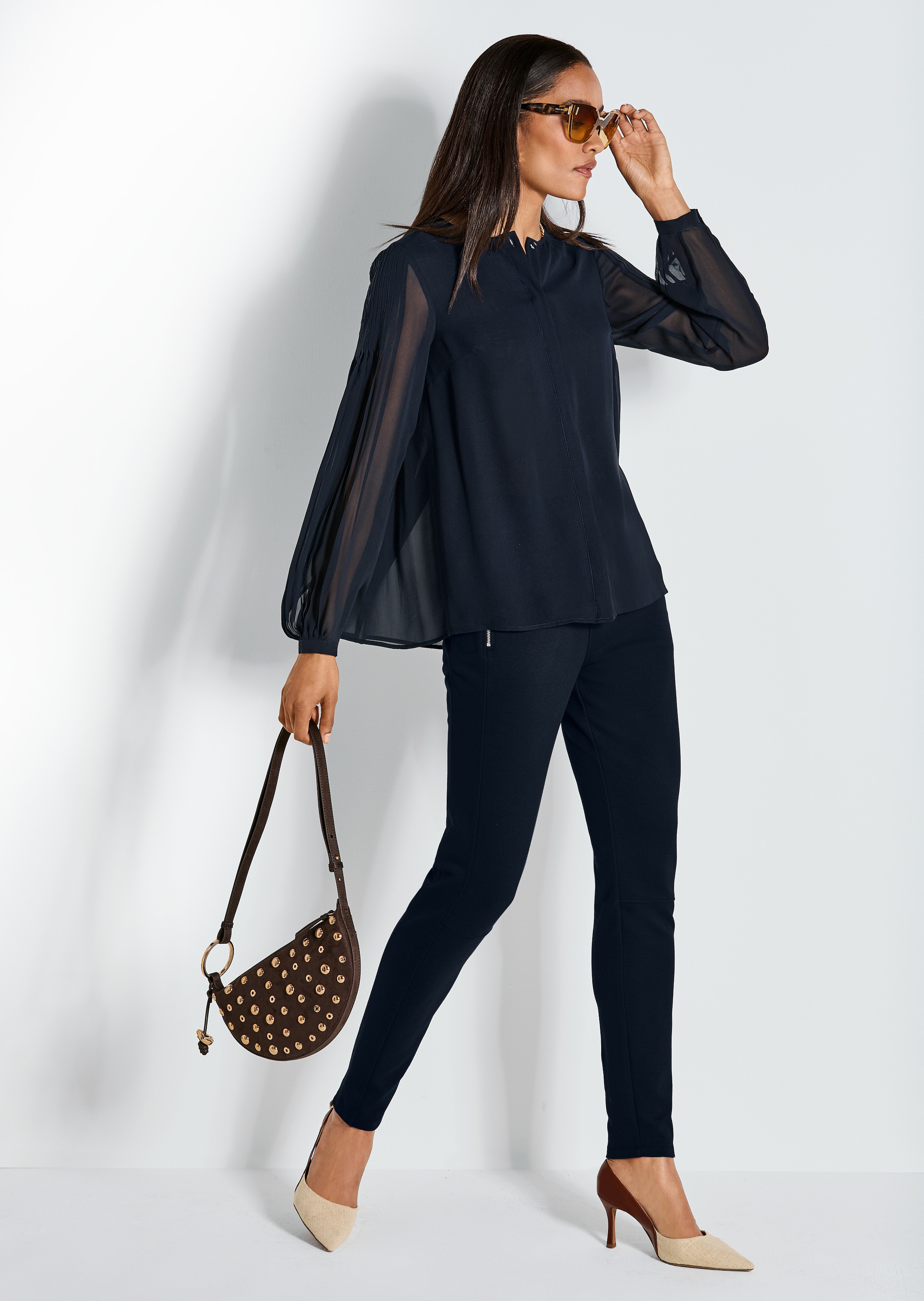 Edel-Joggpants mit Kordelzug und Taschen