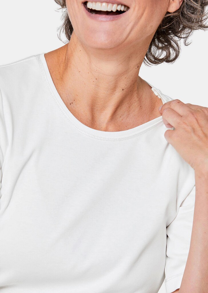 Basic T-Shirt aus reiner Baumwolle