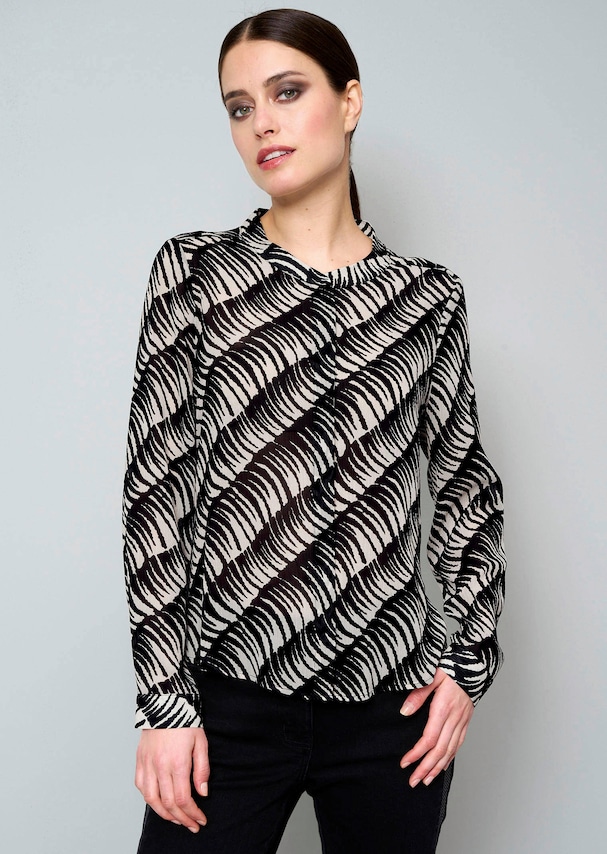 Bluse in transparenter Qualität