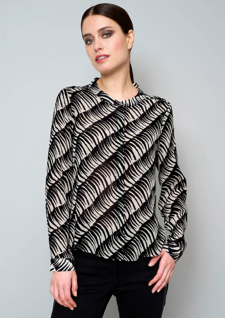 Bluse in transparenter Qualität