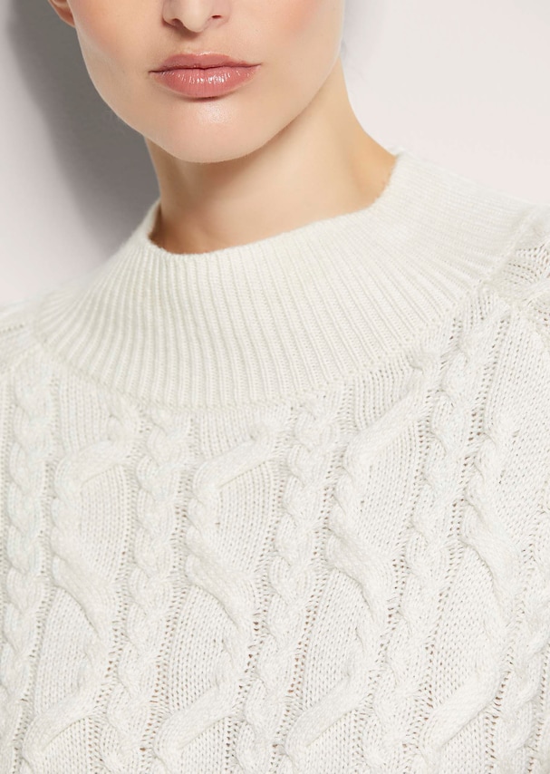 Kaschmir-Pullover mit Zopfmuster 4