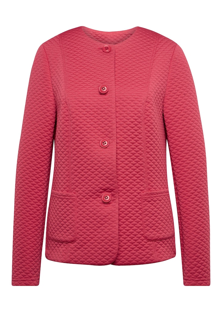 Jerseyblazer in aparter Waffelstruktur