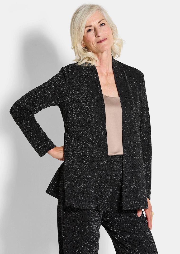 Elegante Jerseyjacke mit Lurex