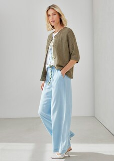Weite Culotte aus leichtem Lyocell thumbnail 7