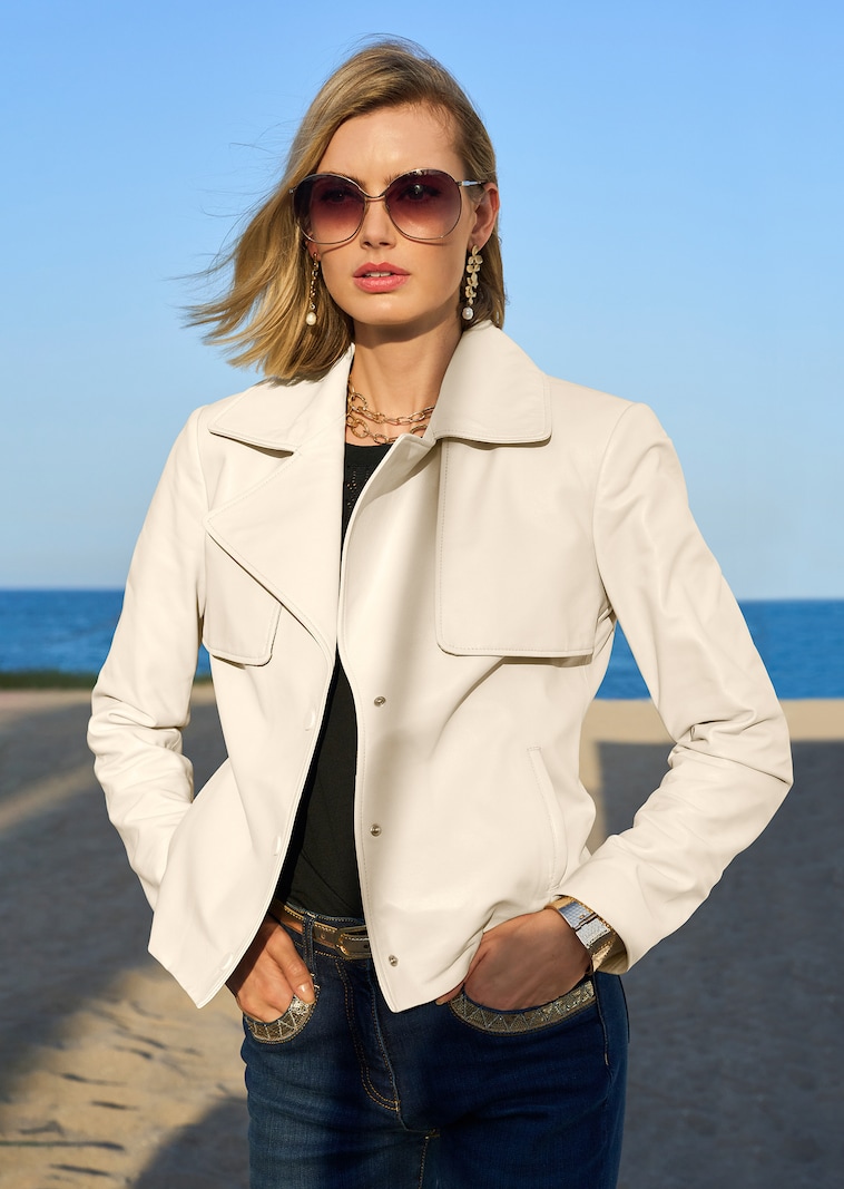 Kurzjacke aus Lammnappa