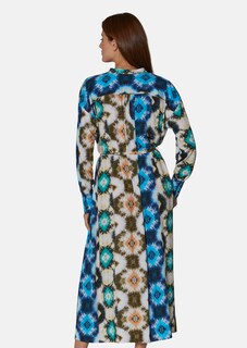 Hemdblusenkleid mit Batikprint thumbnail 3