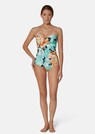 Bandeau-Badeanzug mit Blütenprint thumbnail 2
