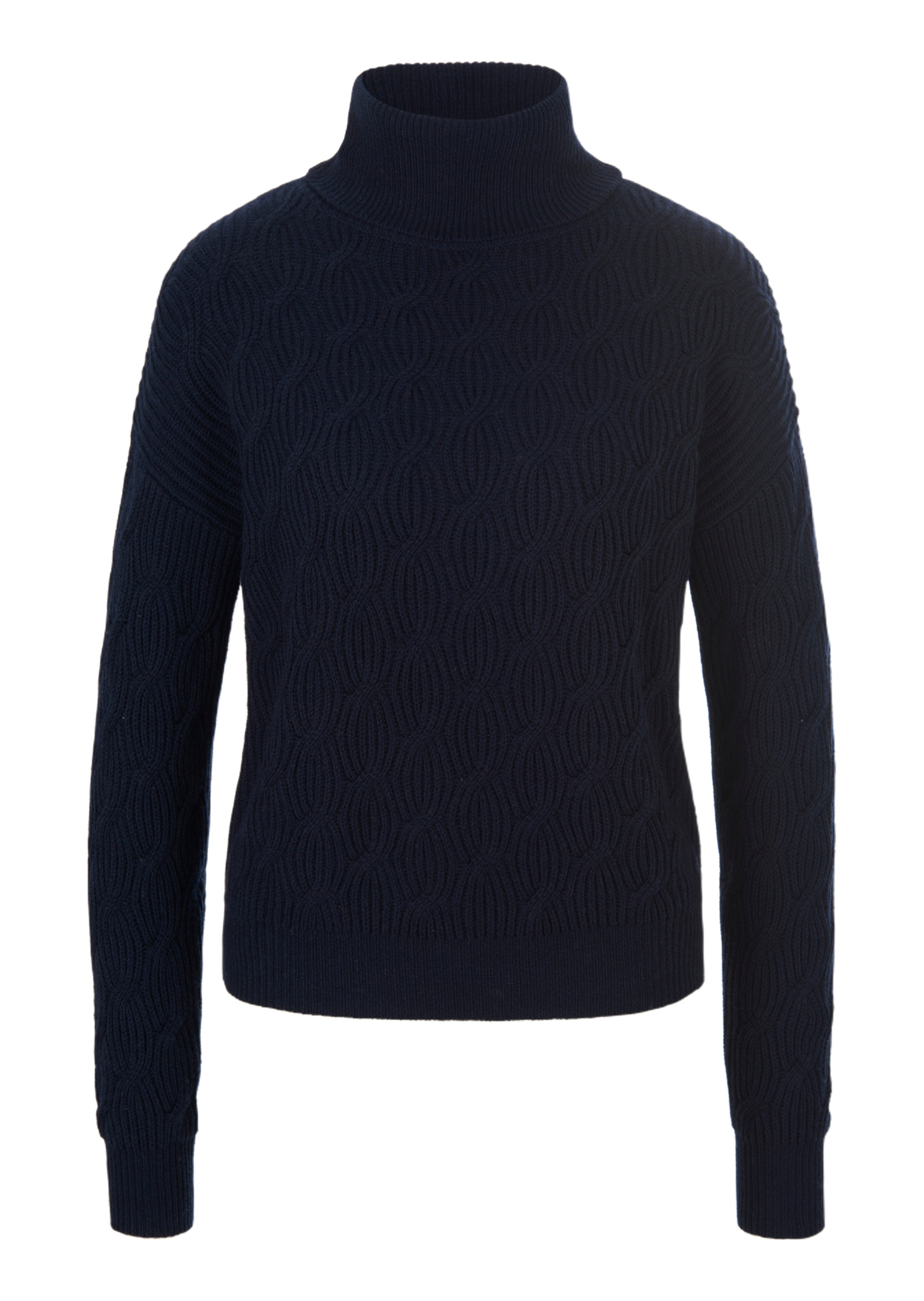 Pull torsadé en mix de laine vierge et cachemire