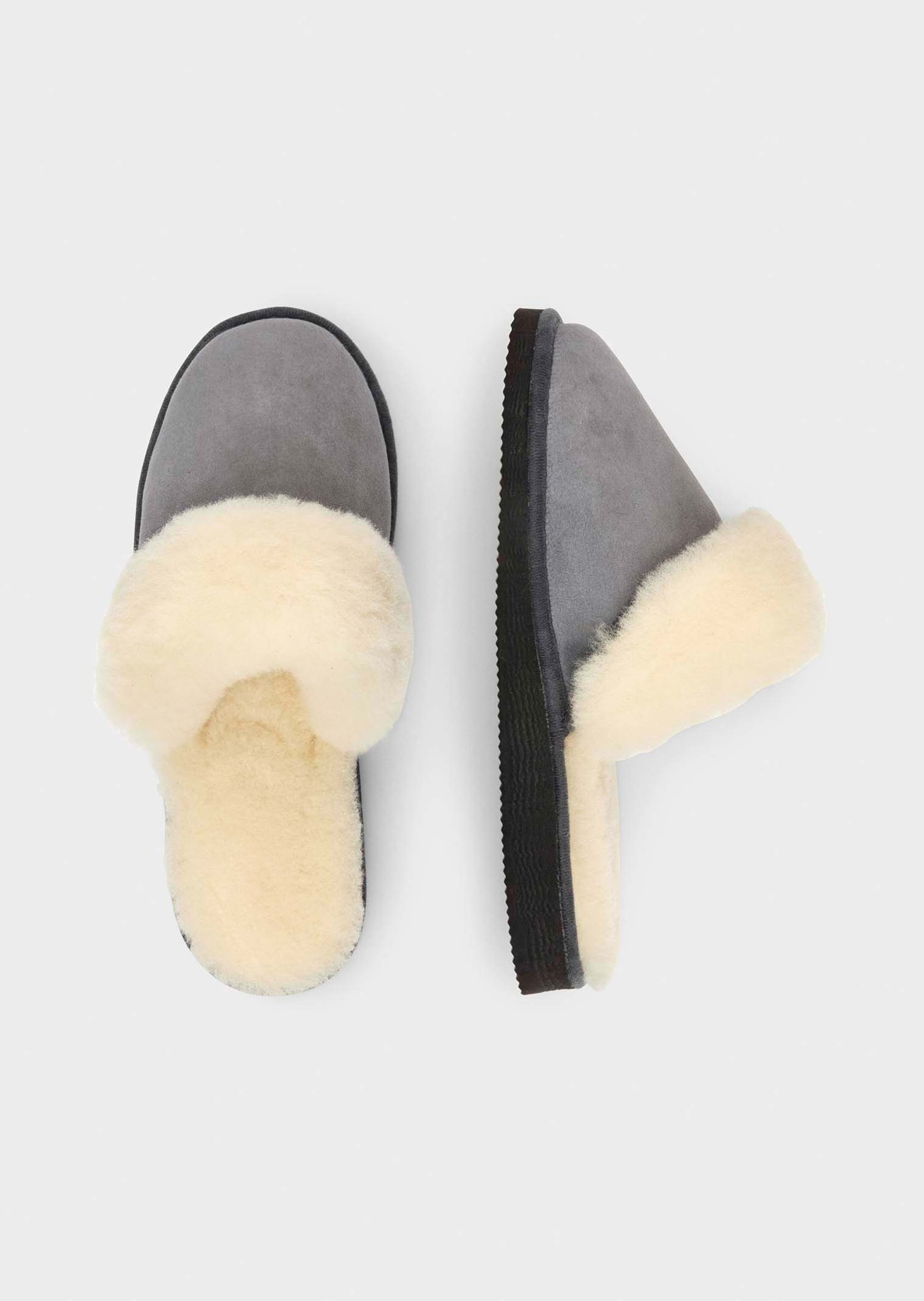 Tohvelit - harmaa - Gr. 36 - Goldner Fashion