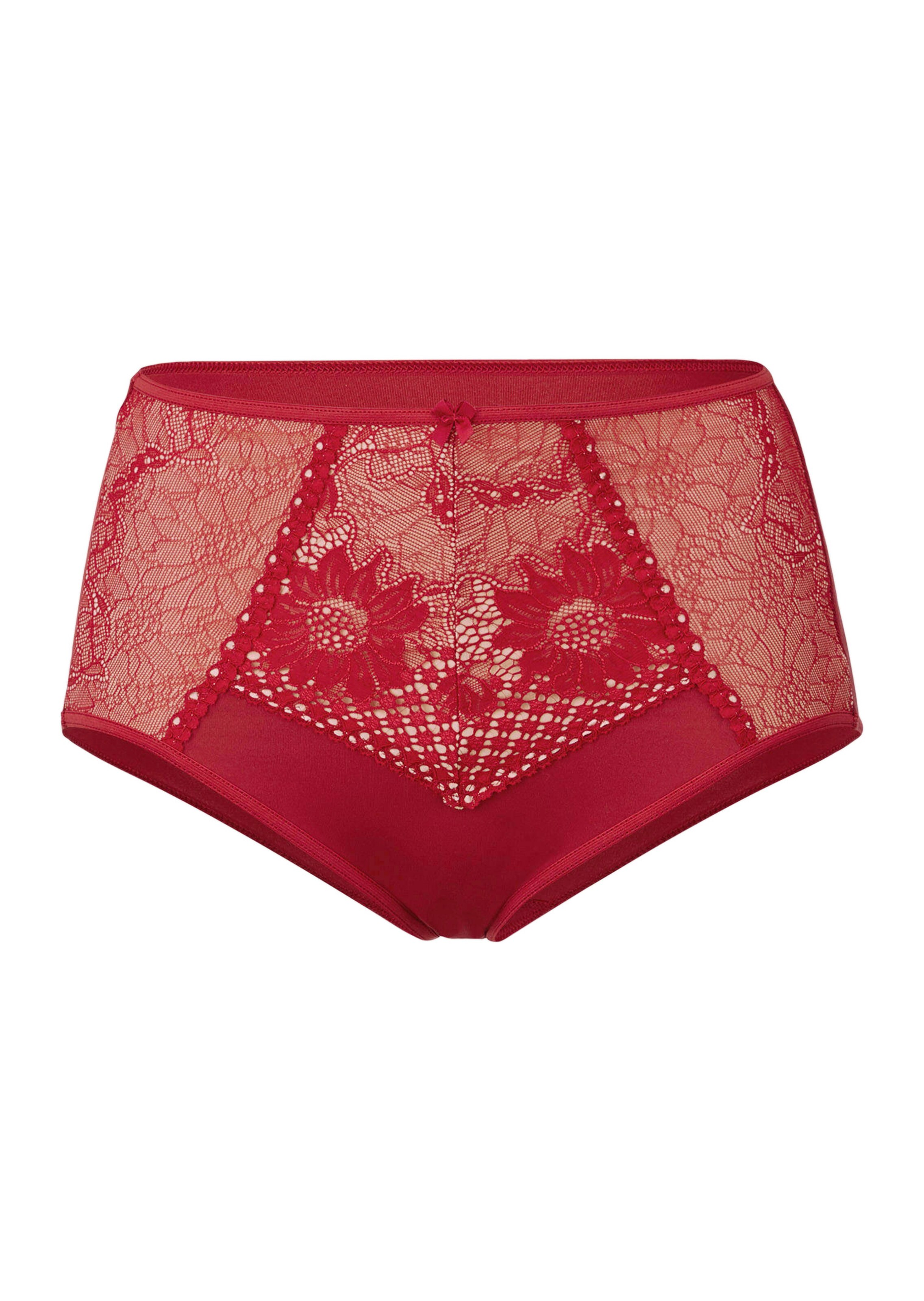 Slip maxi en microfibre avec dentelle