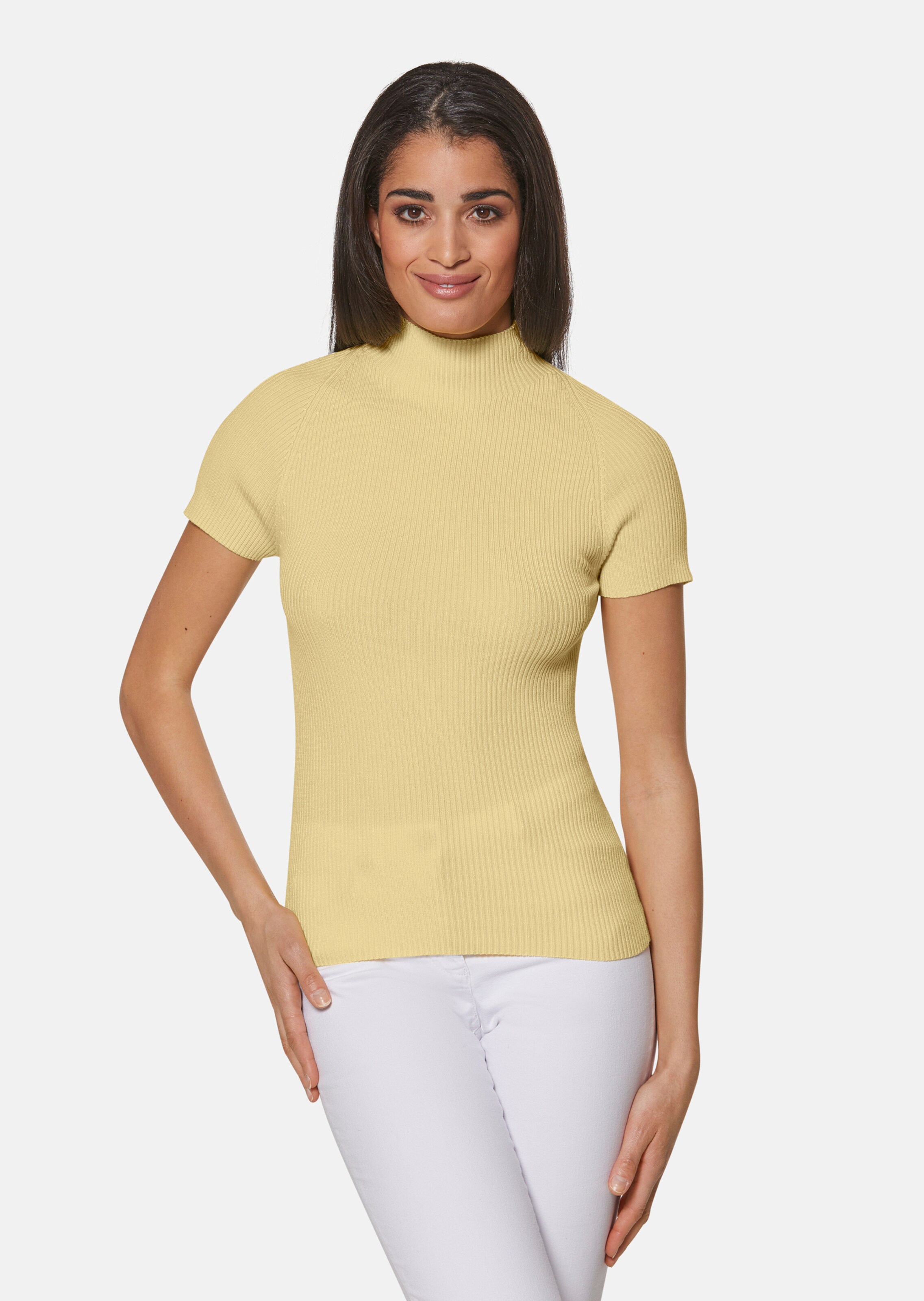 Pull en maille manches courtes