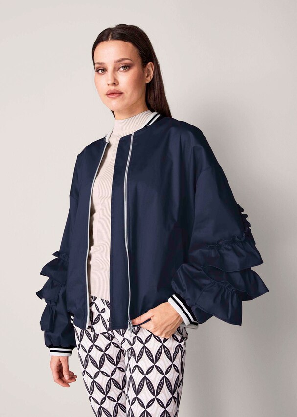 Blouson mit Rüschen am Arm