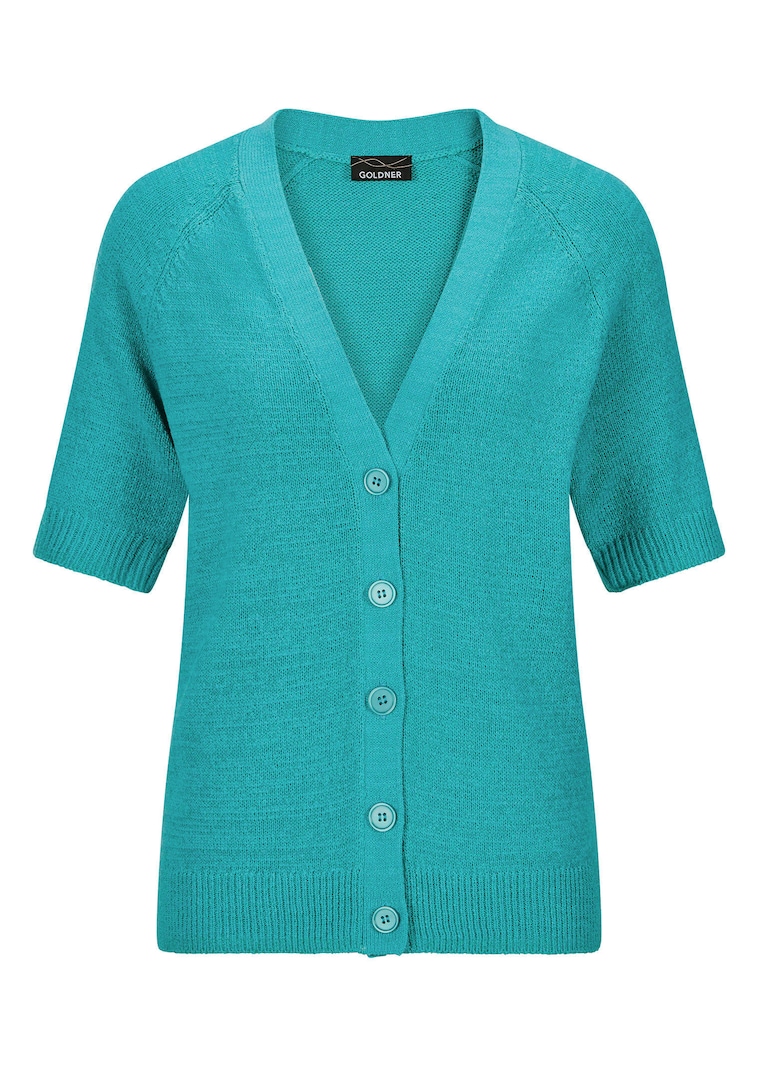 Neuletakki viileää nauhalankaa