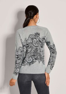 Kaschmir-Pullover mit wertvollem Druck thumbnail 3