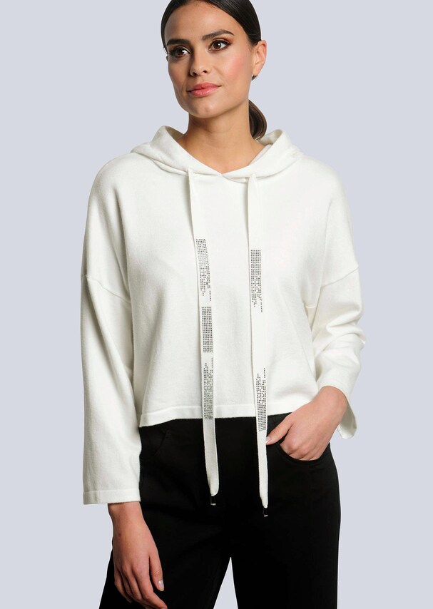 Strickpullover mit Kapuze 4