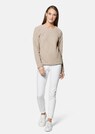 Sweatshirt en élégant jersey à texture en diagonale thumbnail 2