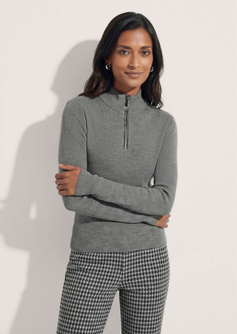 Pull camionneur tricoté en laine vierge