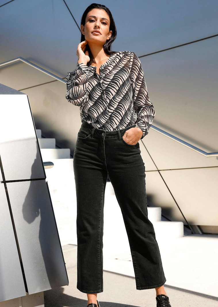 Bluse in transparenter Qualität