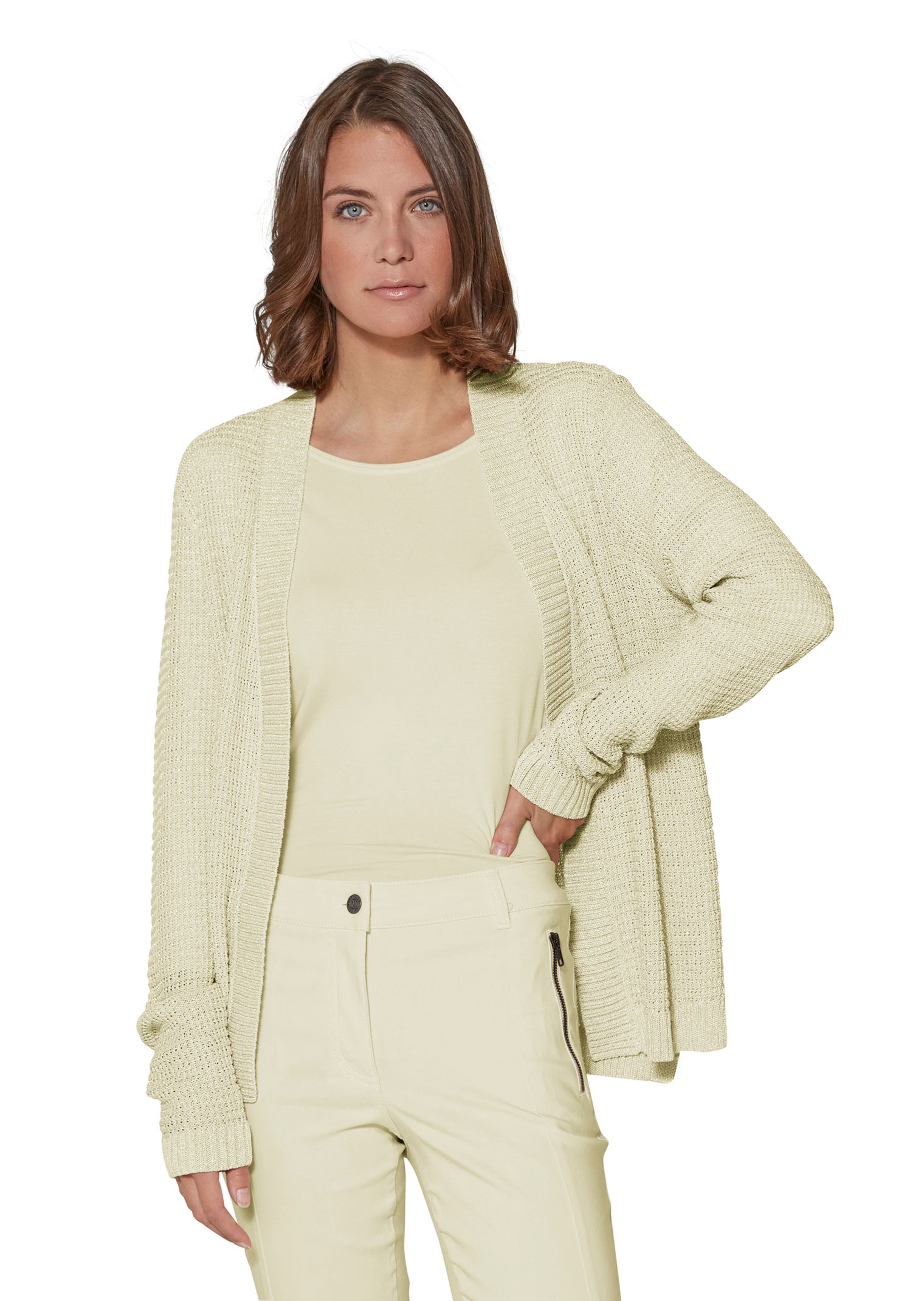 Strickjacke mit Struktur
