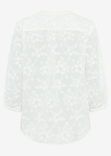 Baumwollbluse mit aufgesetzten Blüten thumbnail 3