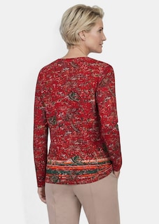 Langarmshirt mit Paisleymuster thumbnail 3