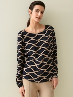 Bluse mit grafischem Dessin thumbnail 2