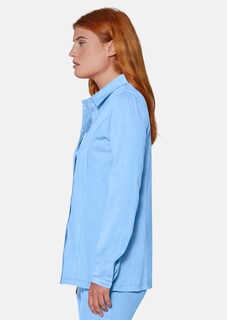 Hemdbluse mit Jersey thumbnail 4