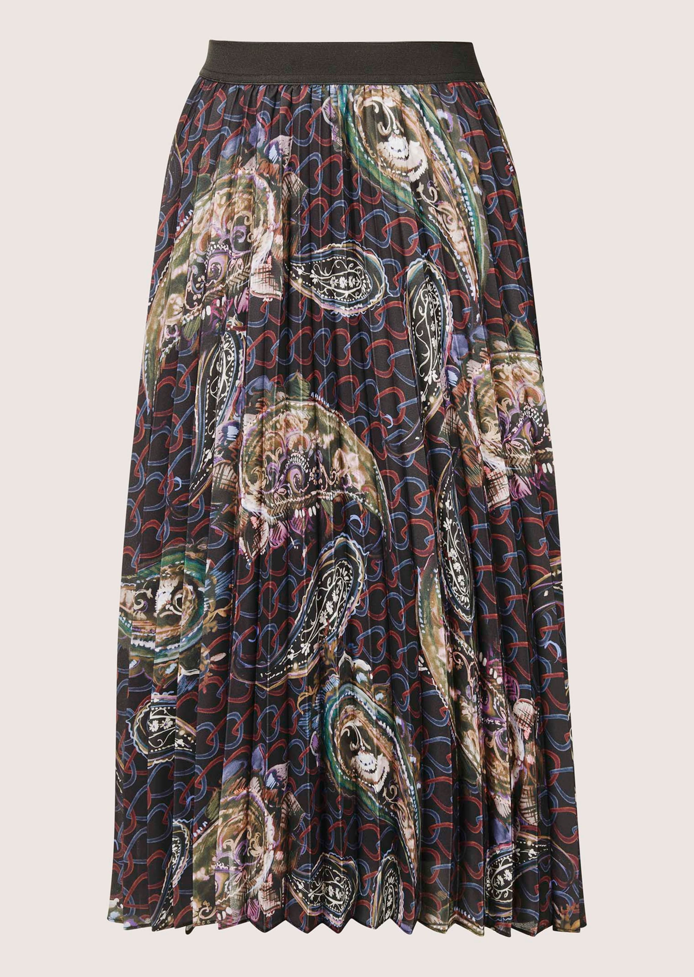 Jupe Noire Multicolore Mossimo Taille 16 - Coupe A-Line Genou - Très Bon état
