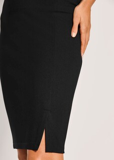 Kurzer Bleistiftrock aus elastischem Jersey thumbnail 5